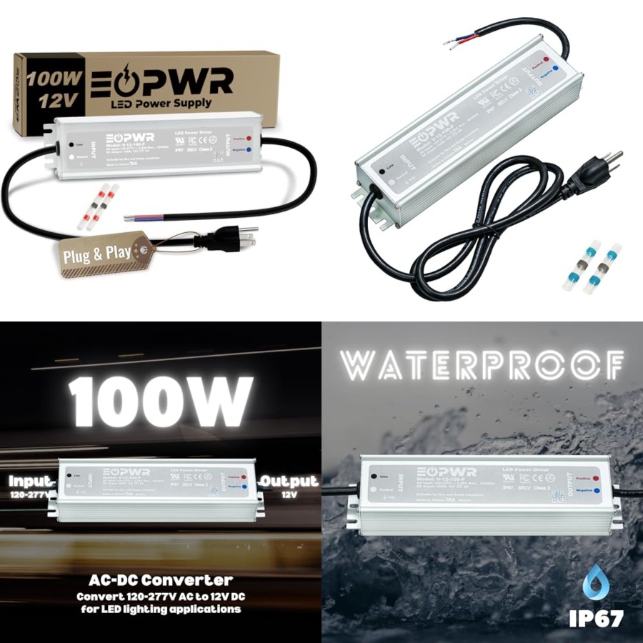 Ac Outdoor Power - LED ドライバー防水 IP67 電源 AC120-277V から
