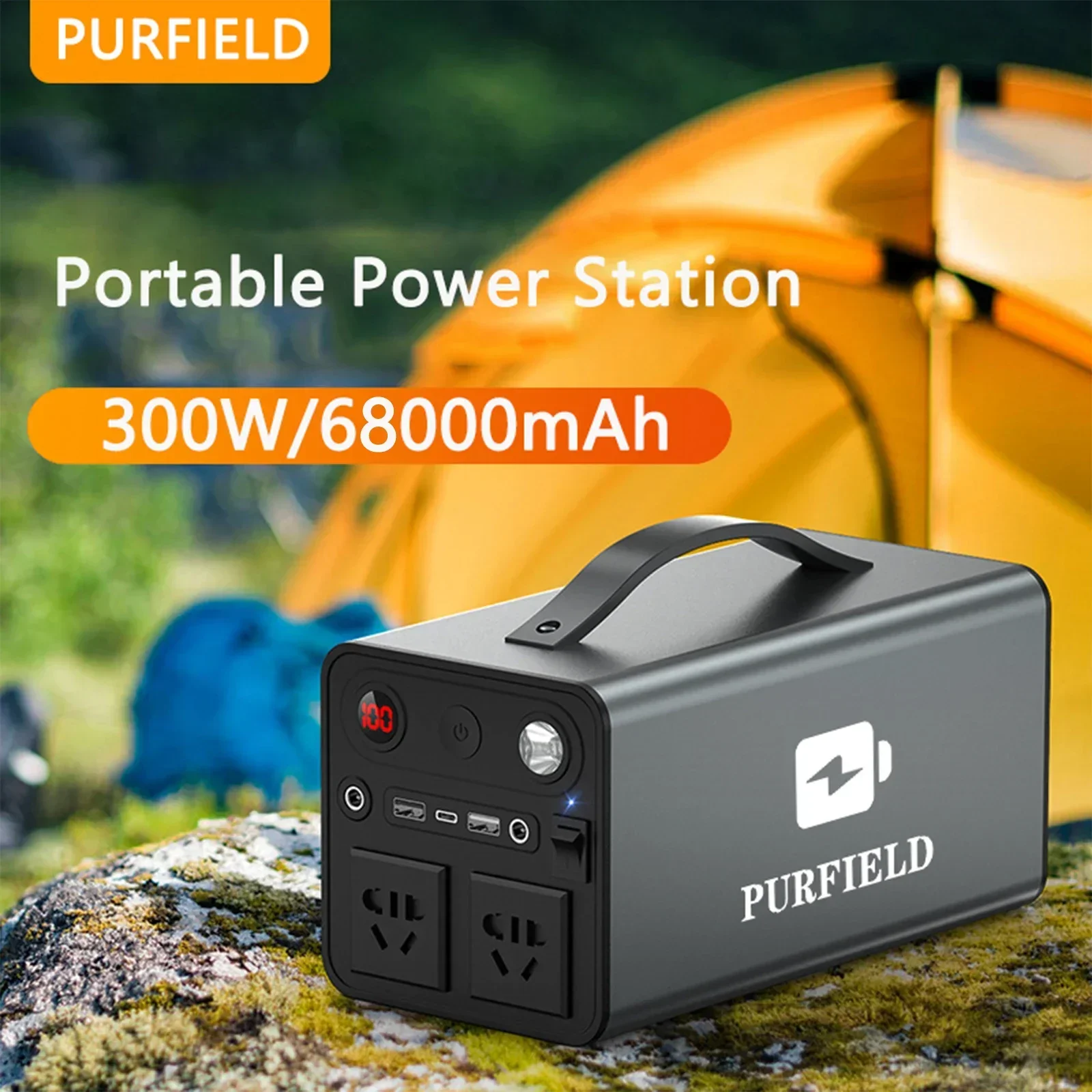 Purfield-ポータブル発電所、発電機バッテリー、AC  - Ac Outdoor Power のレビューと価格