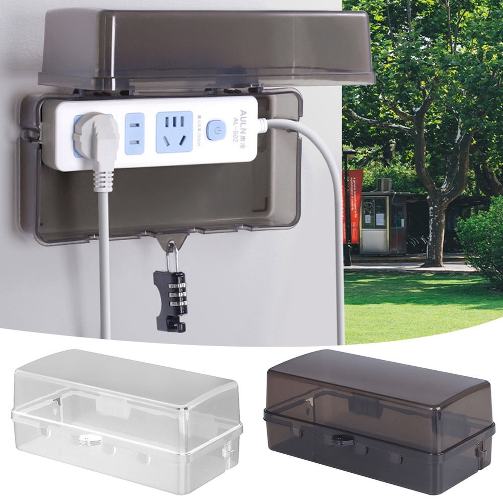 耐久性のあるプラスチック製プラグボックス盗難防止耐候性延長コ - Outdoor Power Strip Weatherproof のレビューと価格