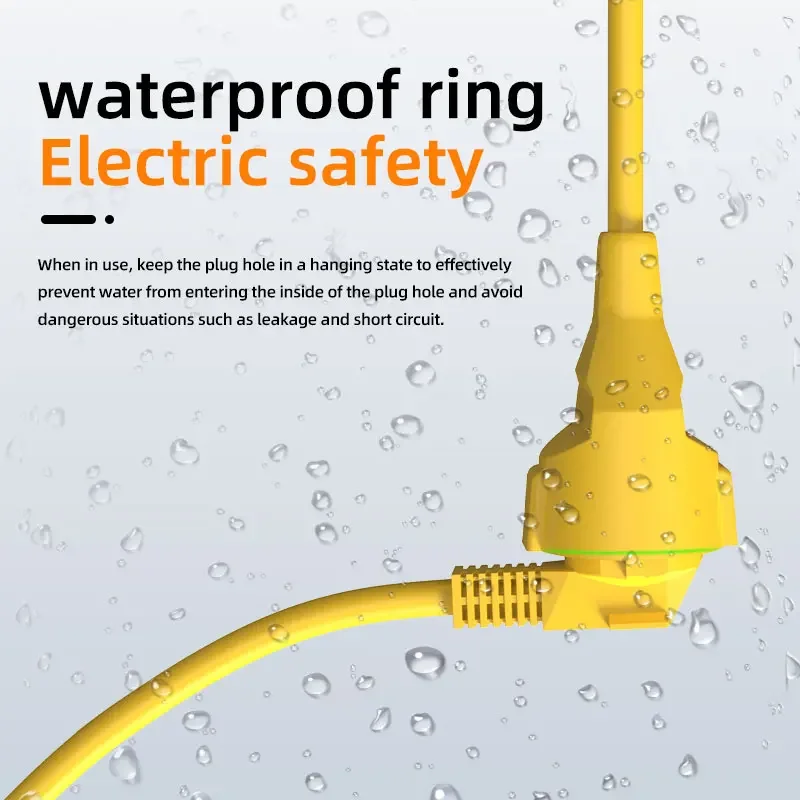 4KW 16A EUシュコプラグ電源タップ、5Mコード付き防 - Outdoor Power Strip Weatherproof のレビューと価格