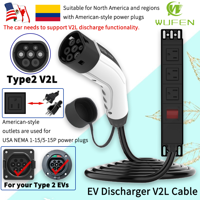 WUFEN ポータブル タイプ2 V2Lケーブル 16A 電 - Ac Outdoor Power のレビューと価格
